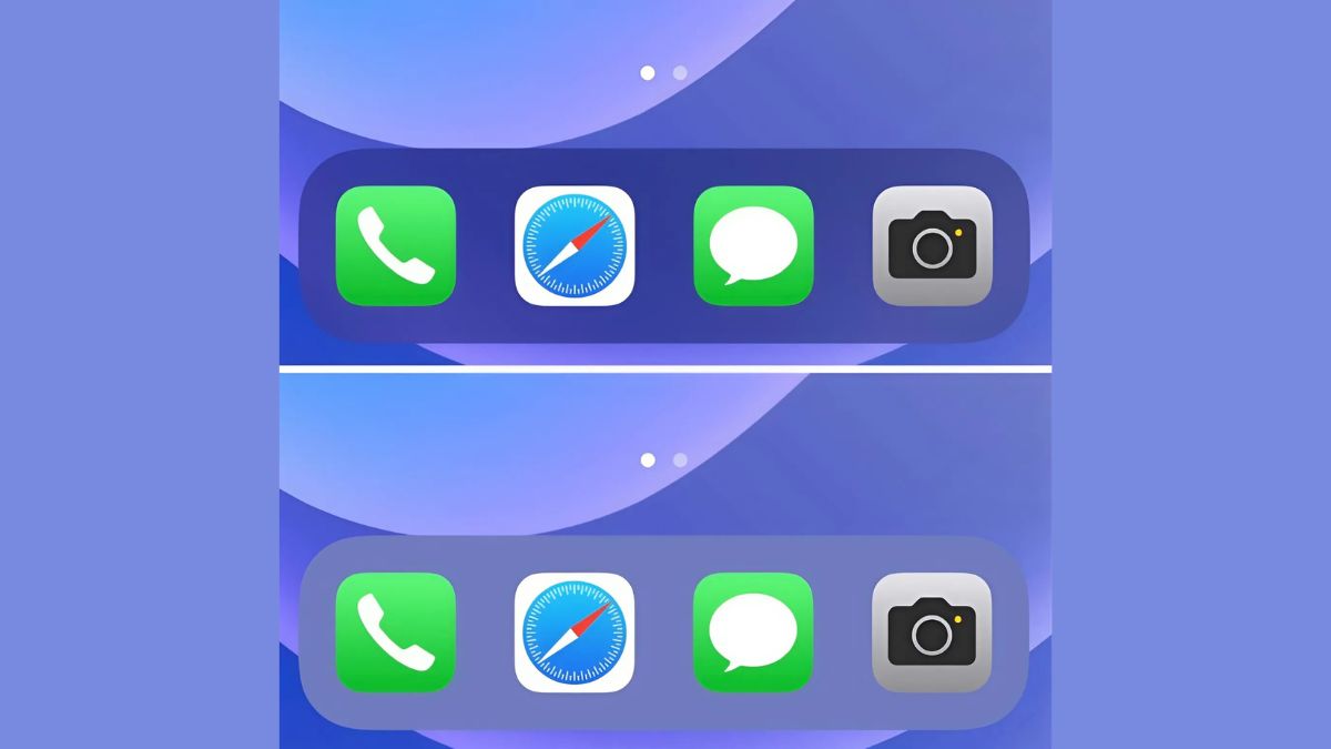 Hướng dẫn cách đổi màu thanh Dock trên iPhone iOS 15 bước 3