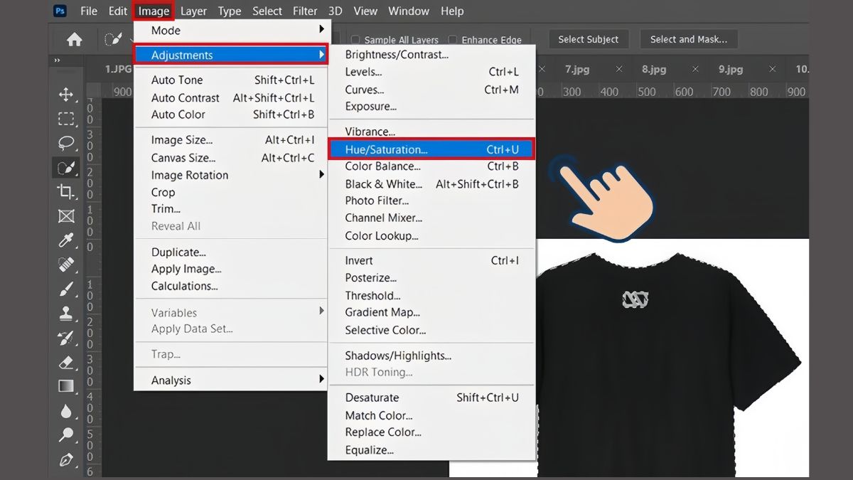 Cách đổi màu áo trong Photoshop 1 bước 3