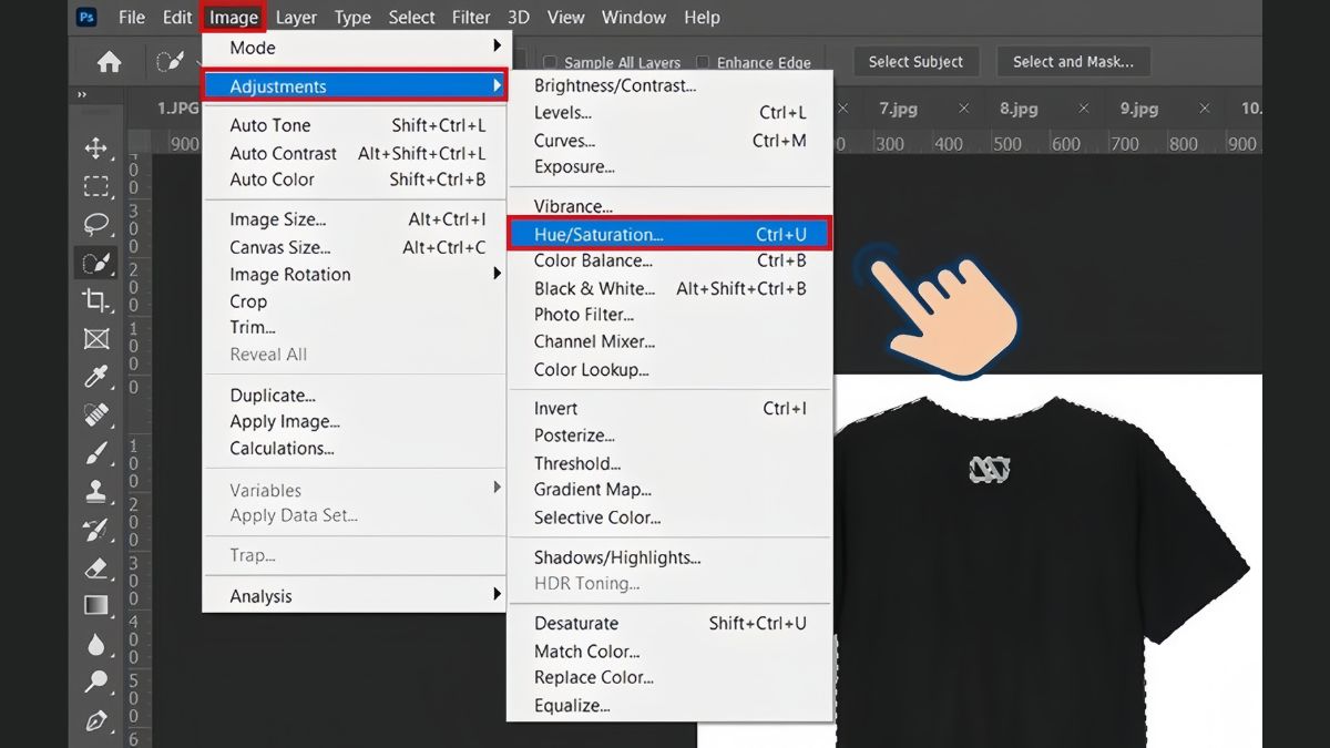 Cách đổi màu áo trong Photoshop 2 bước 3