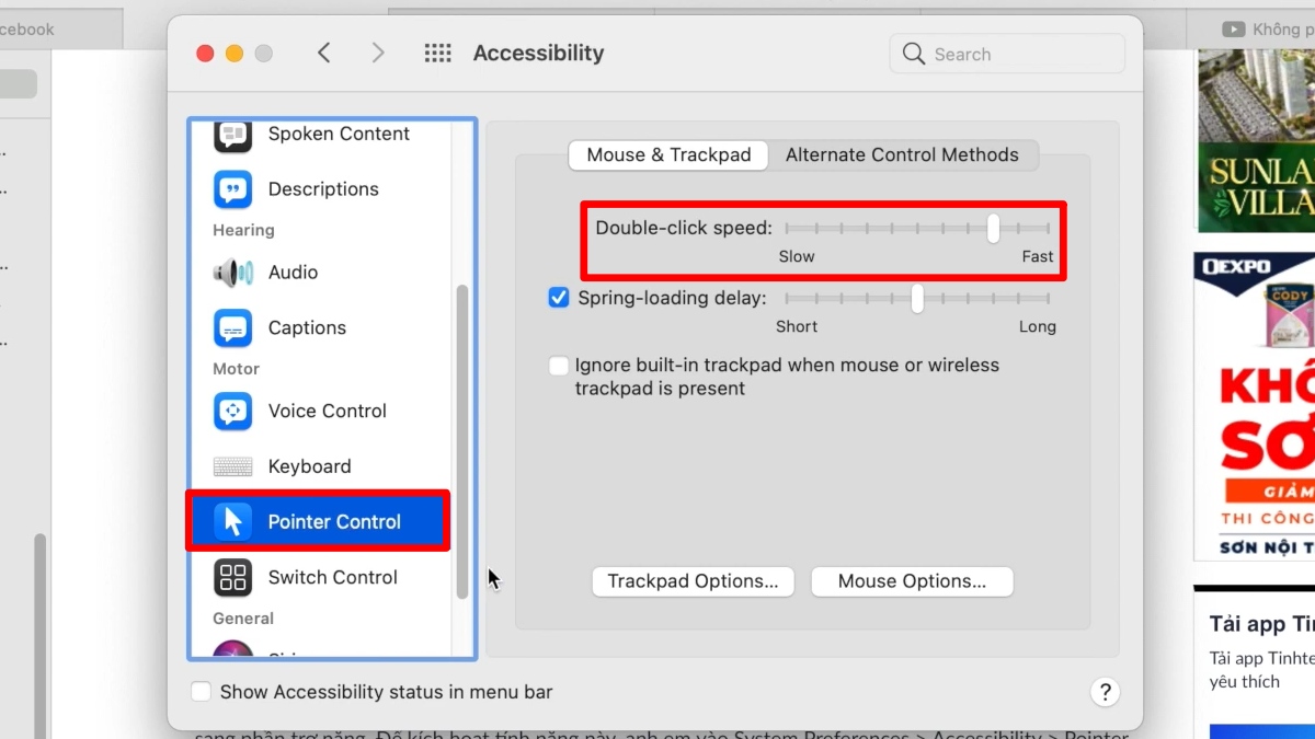 Khắc phục lỗi double click trên chuột cách 4 đối với máy Macbook bước 3