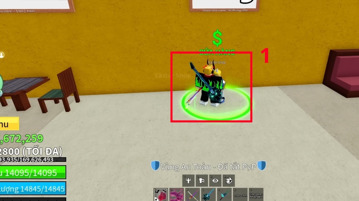 Cách tham gia Event Blox Fruits bước 1