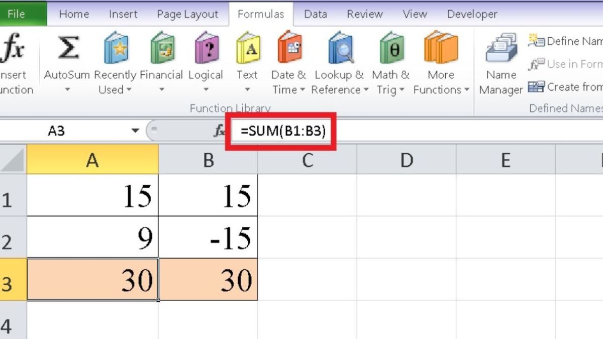 Excel tính sai kết quả do sai công thức tính toán