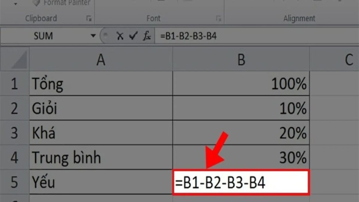 Excel tính sai kết quả và cách khắc phục 1