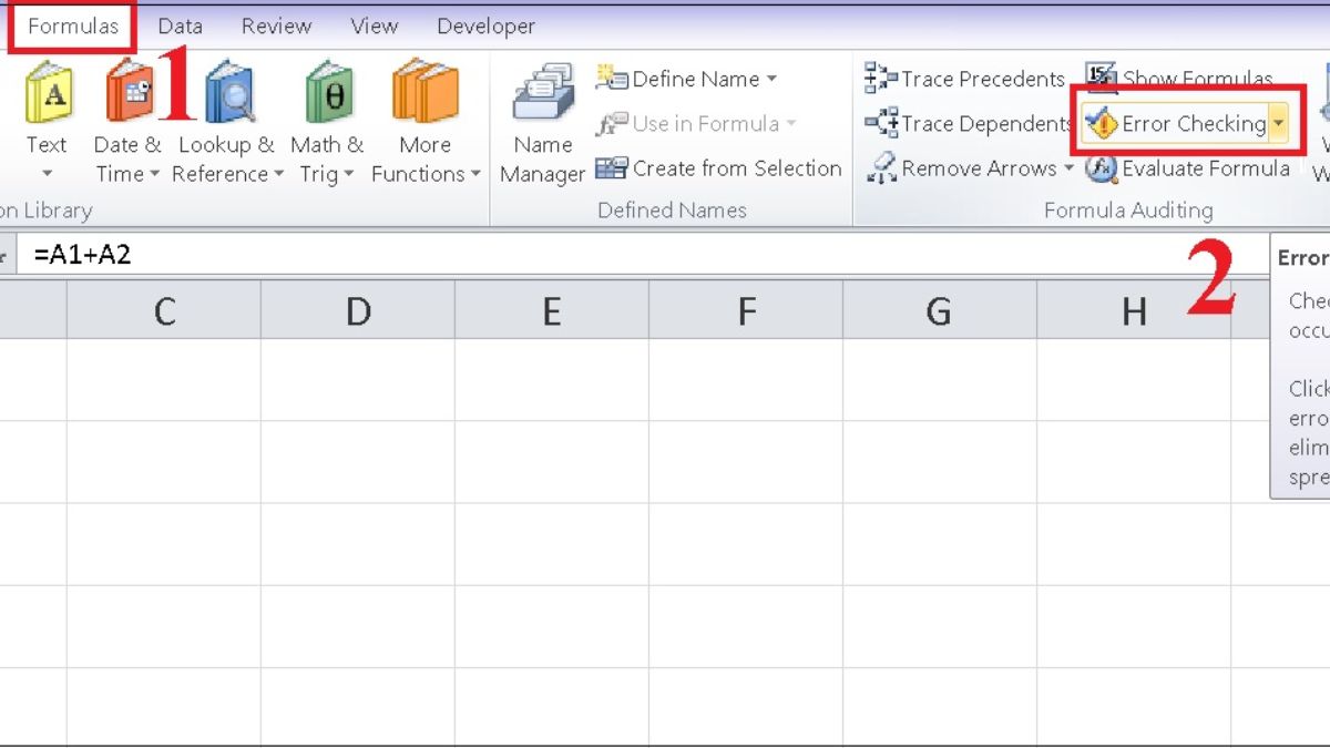 Excel tính sai kết quả và cách khắc phục 3 bước 1