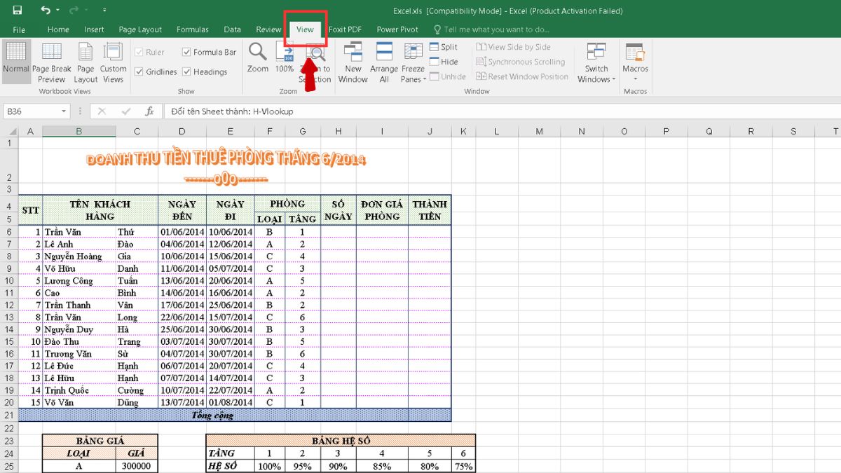 Cách khắc phục lỗi file Excel bị chia thành nhiều trang phần 1 bước 1