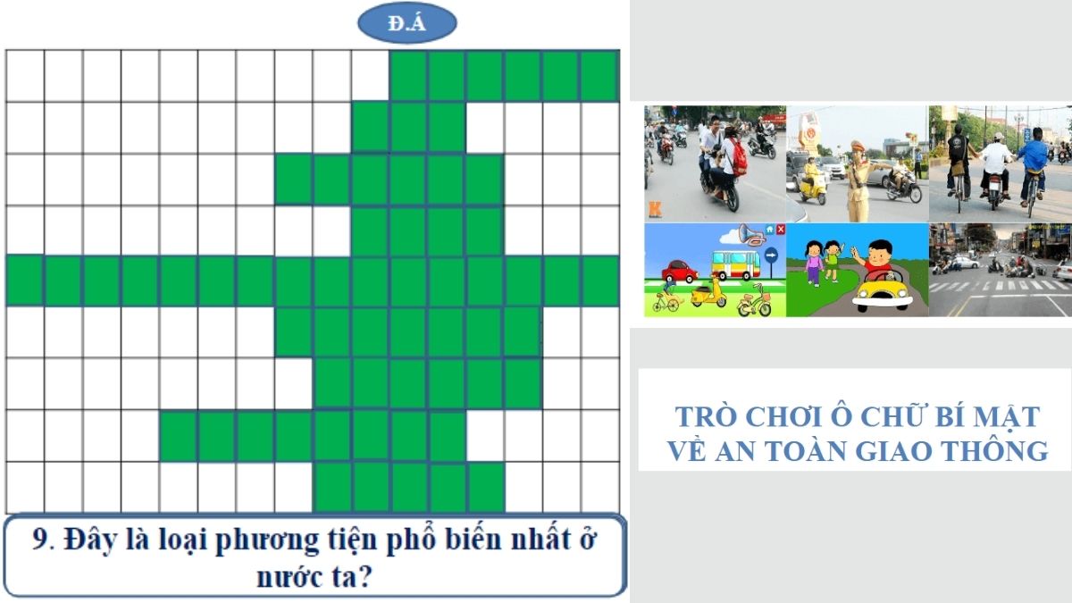 mẫu trò chơi an toàn giao thông trên powerpoint 