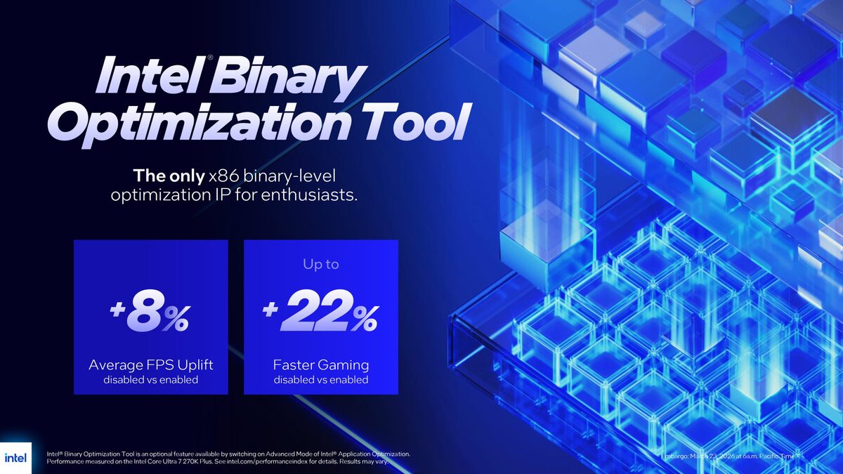 Intel Binary Optimization Tool