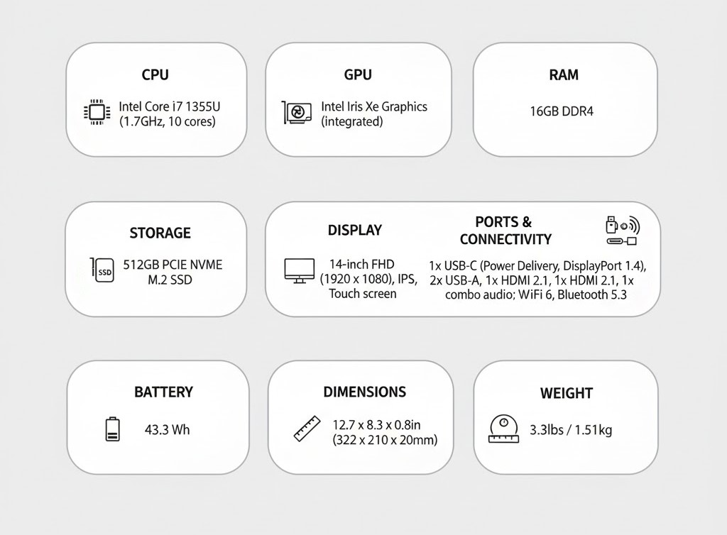 Cấu hình của HP Pavilion x360 14