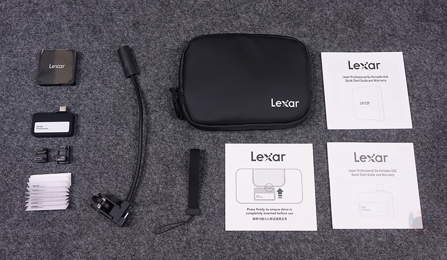 Lexar GO được trang bị rất đầy đủ