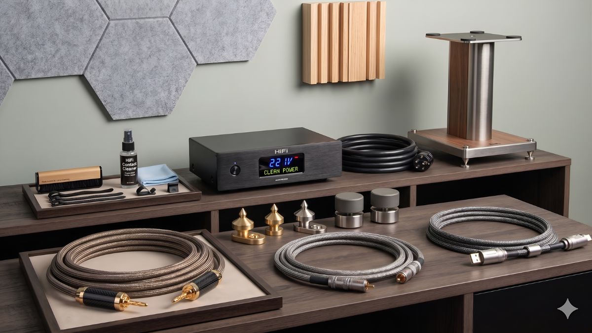 Hệ thống âm thanh HiFi gồm những gì? phụ kiện
