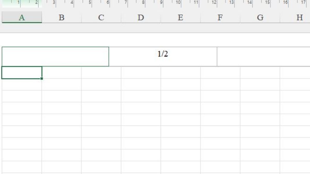 Cách đánh số trang 1/2 trong Excel - bước 4