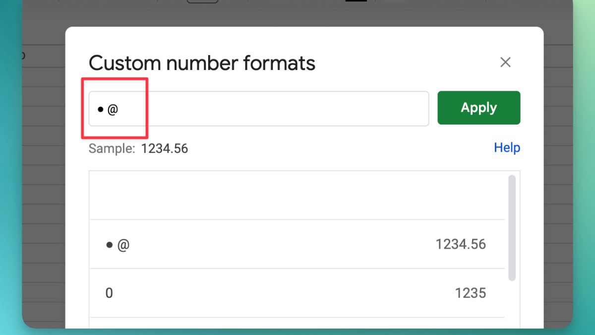 Các loại định dạng số cơ bản trong Google Sheet