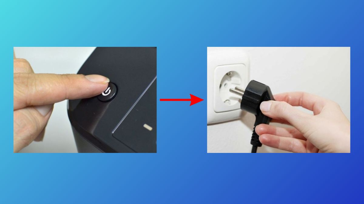 Quy trình đổ mực máy in tại nhà bước 1