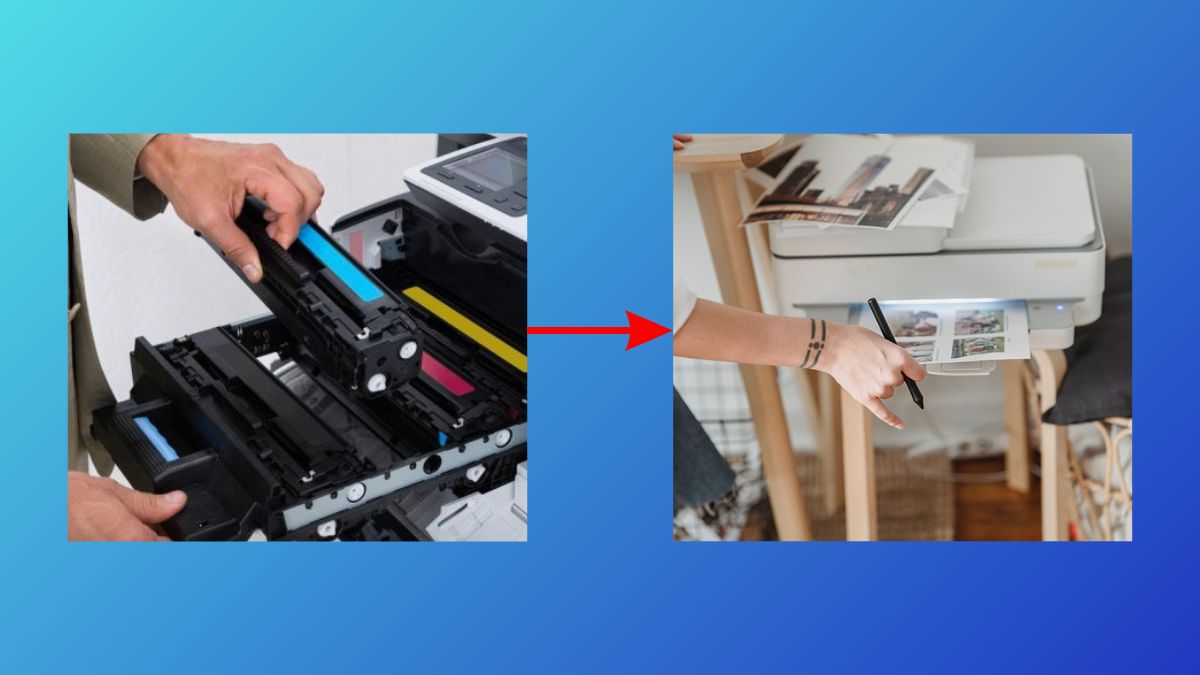 Quy trình đổ mực máy in tại nhà bước 5