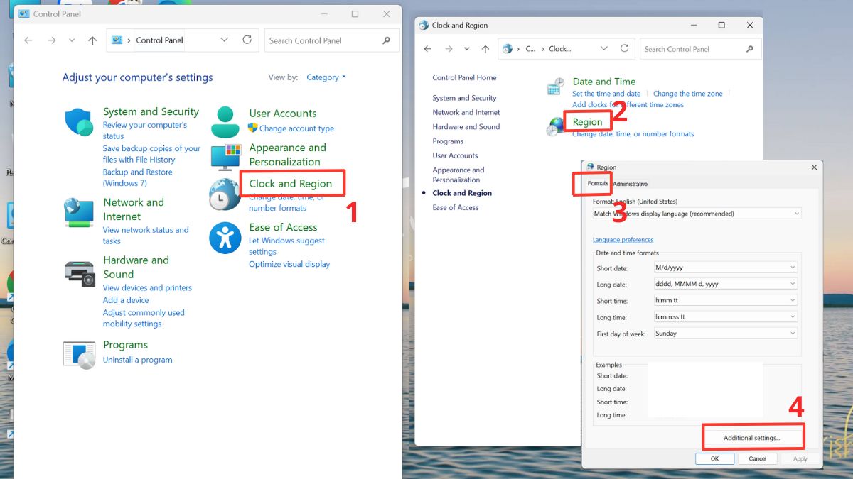 cách đổi dấu phẩy thành dấu chấm trong Word trên windows bước 1