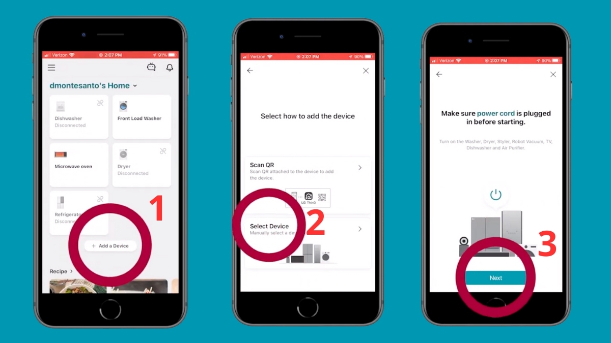 Cách kết nối LG ThinQ với tivi LG bước 1