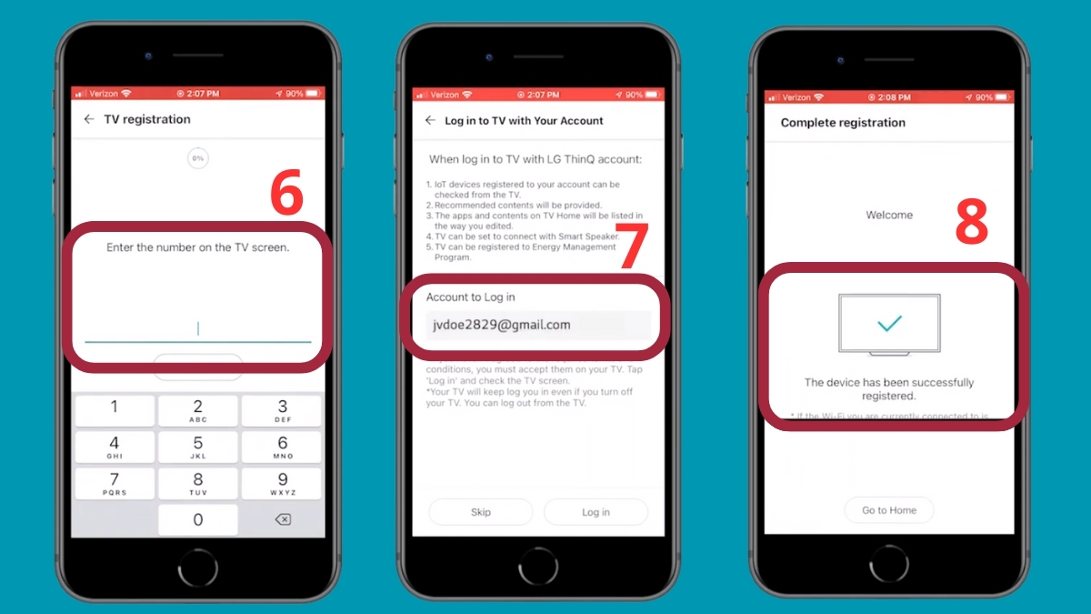 Cách kết nối LG ThinQ với tivi LG bước 3