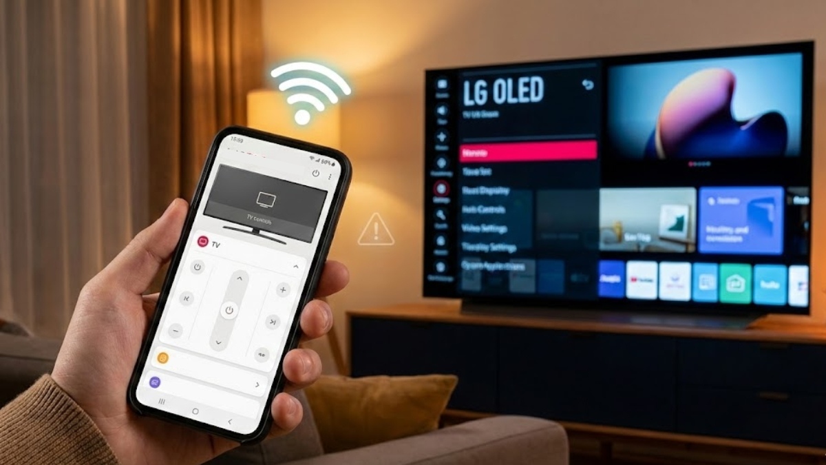Lưu ý khi điều khiển tivi LG bằng điện thoại