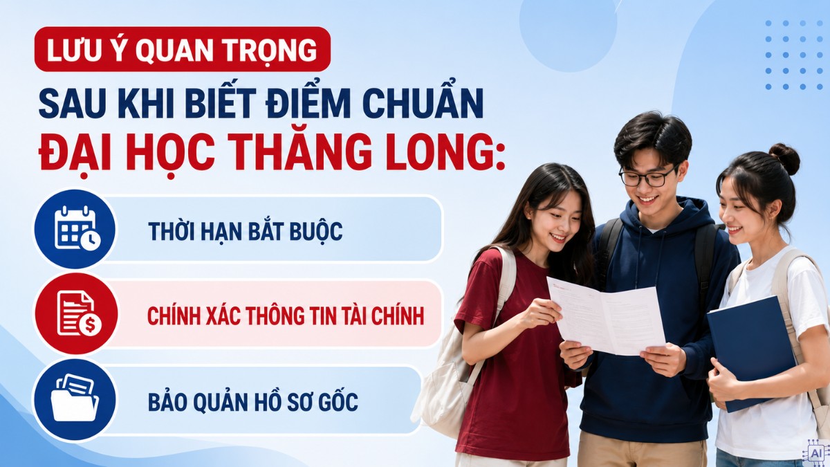 Lưu ý quan trọng sau khi biết điểm chuẩn Đại học Thăng Long