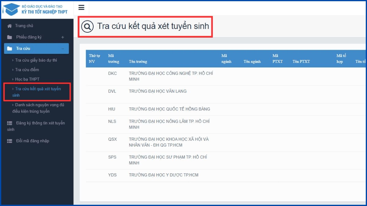 Hướng dẫn các bước xác nhận nhập học đại học Thương Mại bước 2
