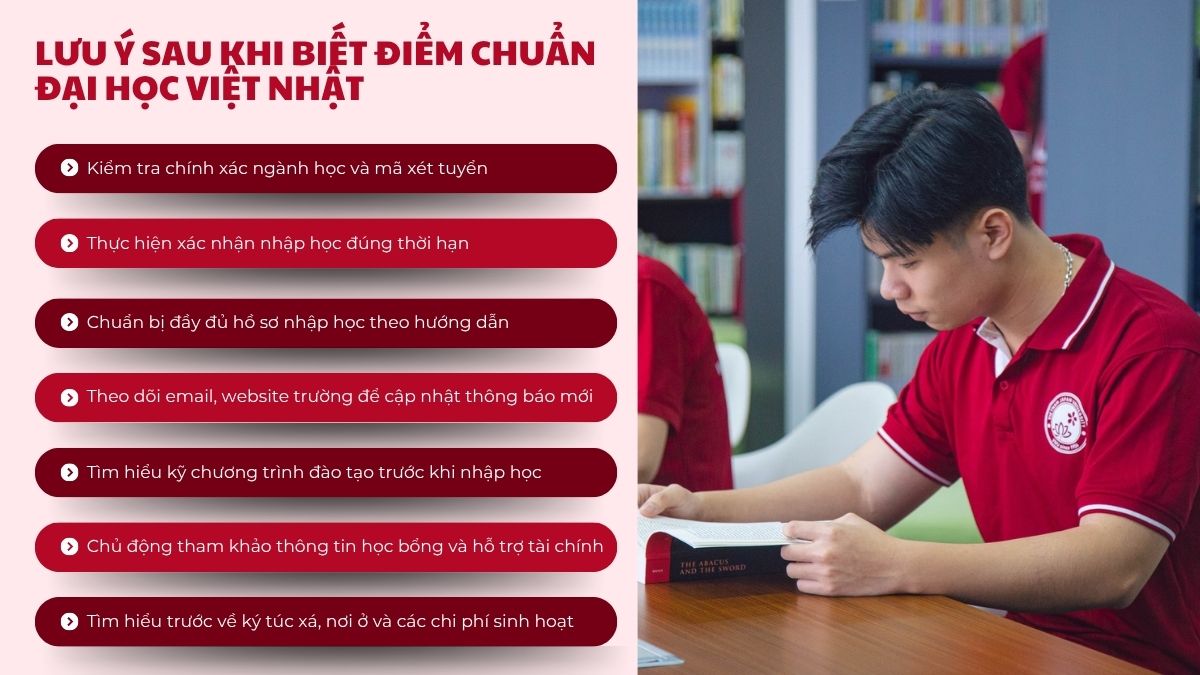 Lưu ý quan trọng sau khi biết điểm chuẩn Đại học Việt Nhật