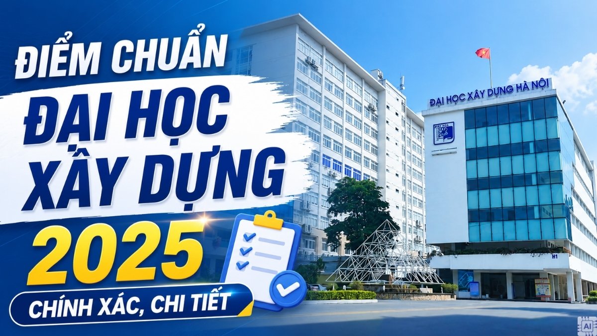 XDA - Điểm chuẩn Đại học Xây Dựng Hà Nội 2025