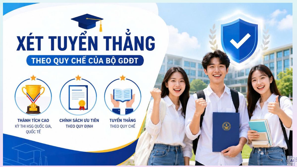 Xét tuyển thẳng theo Quy chế của Bộ GDĐT