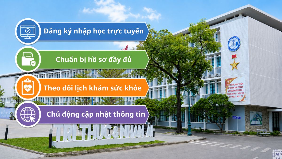 Lưu ý quan trọng sau khi biết điểm chuẩn Đại học Y - Dược, Đại học Huế