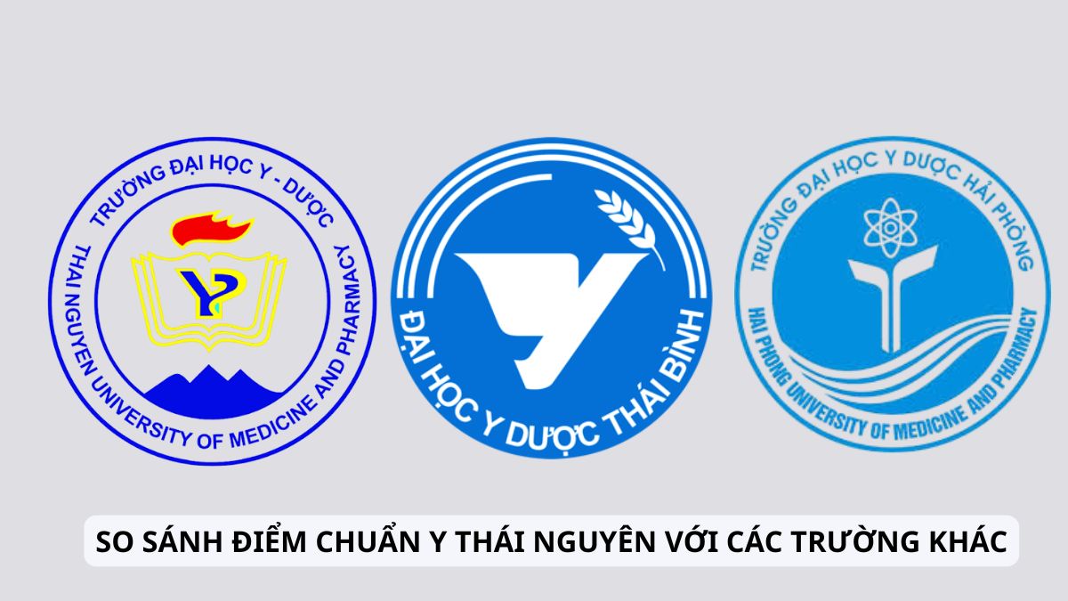 So sánh điểm chuẩn Đại học Y - Dược, Đại học Thái Nguyên với các trường khác