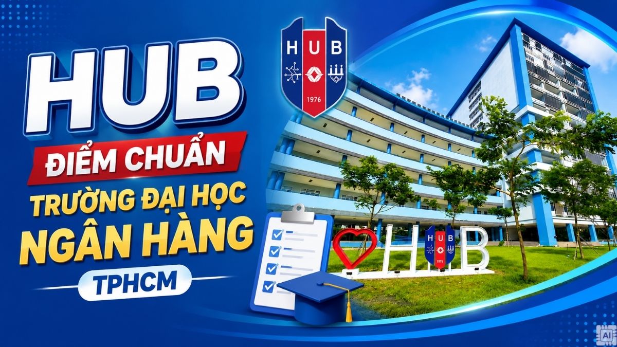 HUB - điểm chuẩn trường Đại học Ngân hàng TPHCM 2026