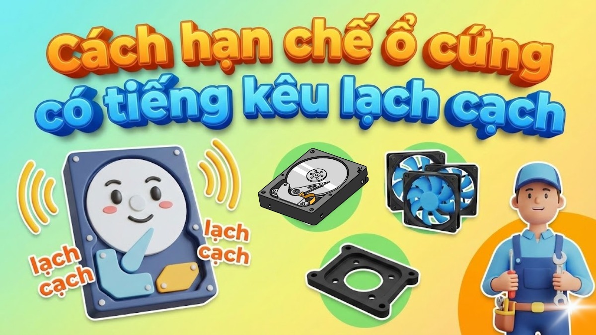 Cách hạn chế ổ cứng có tiếng kêu lạch cạch