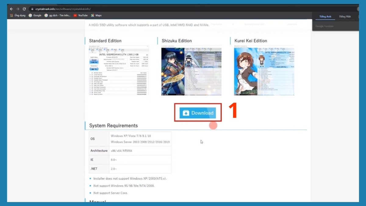 Ổ cứng có tiếng kêu lạch cạch phải làm sao? phần mềm kiểm tra tích hợp bước 1