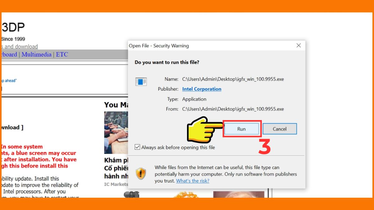 Cách sử dụng 3DP Chip để cập nhật Driver khi có mạng bước 3