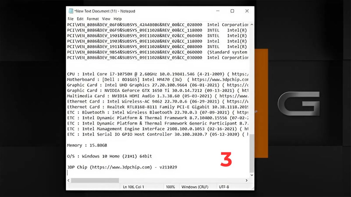 Cách sử dụng 3DP Chip để cập nhật Driver khi không có mạng bước 3