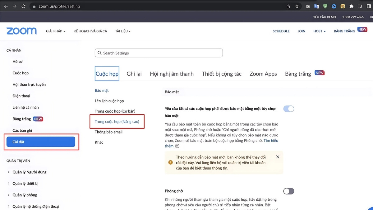 Hướng dẫn chi tiết cách chia phòng trong Zoom - bước 2
