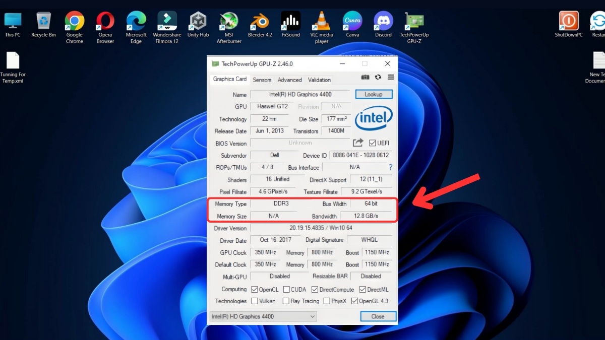 Cách kiểm tra card màn hình máy tính bằng GPU-Z - bước 3