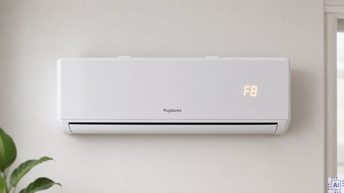 Dấu hiệu nhận biết lỗi F8 điều hòa Nagakawa