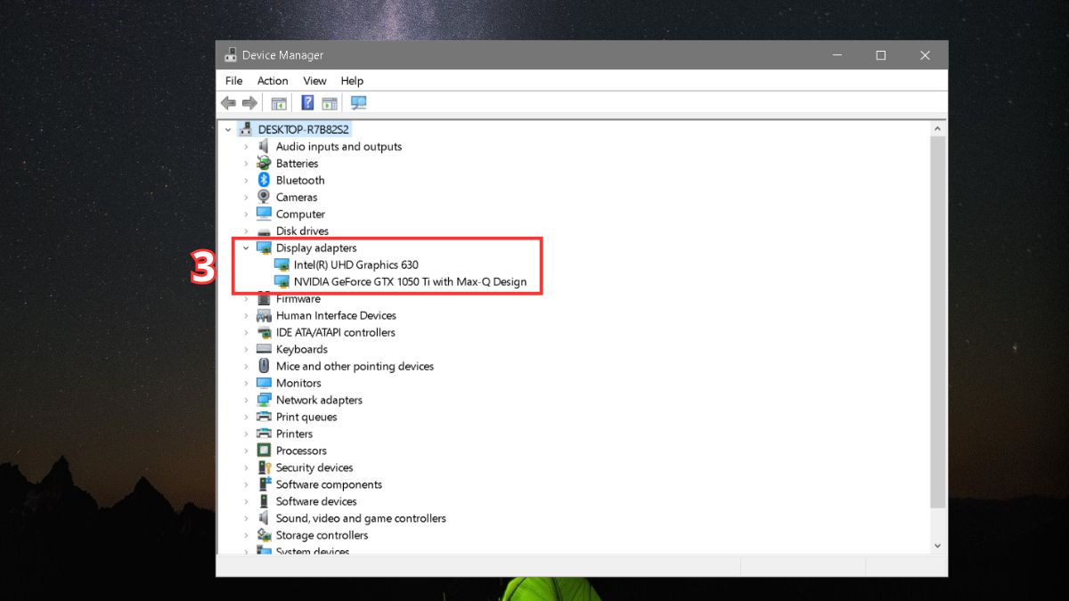sửa lỗi Display Driver Stopped Responding And Has Recovered bằng cách cài đặt lại display driver bước 2