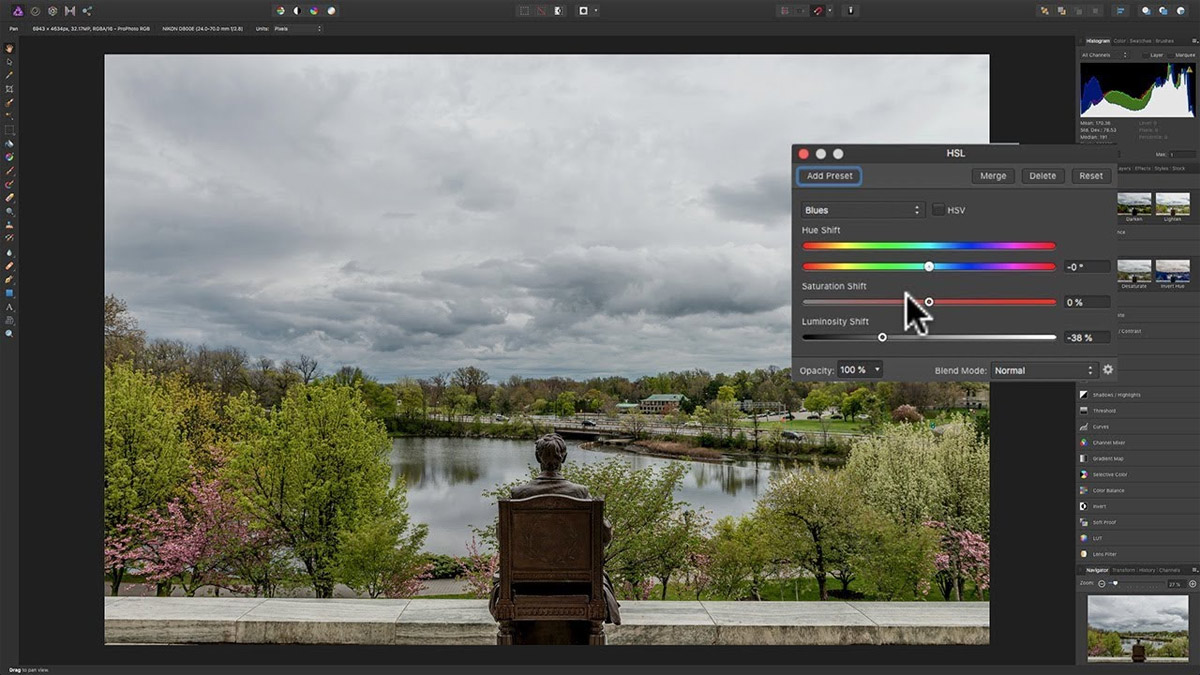 Các tính năng nổi bật của Affinity Designer - lớp điều chỉnh và hiệu ứng sống động