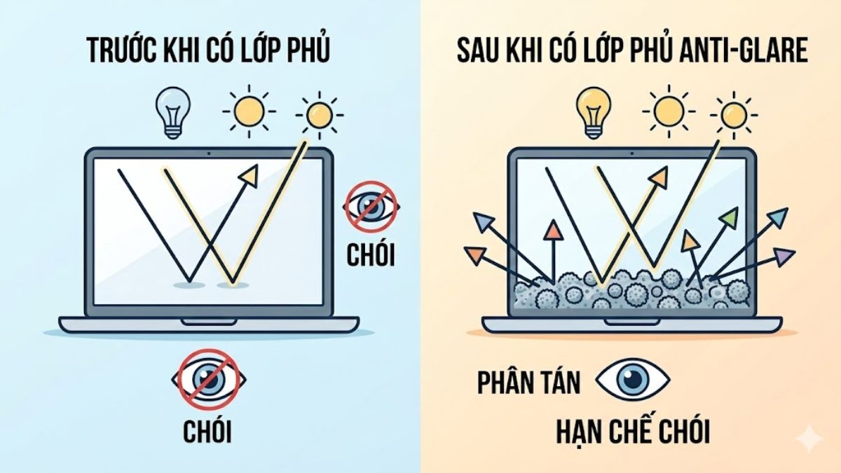 Anti glare hoạt động như thế nào?