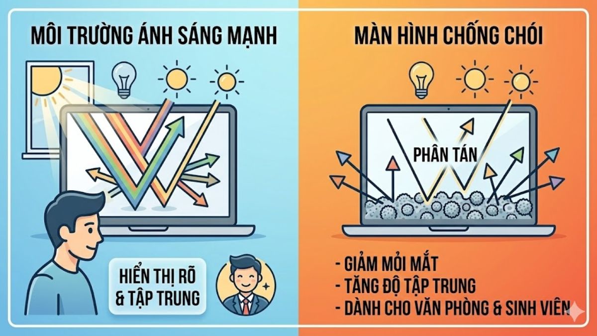 Ứng dụng Anti Glare trên laptop