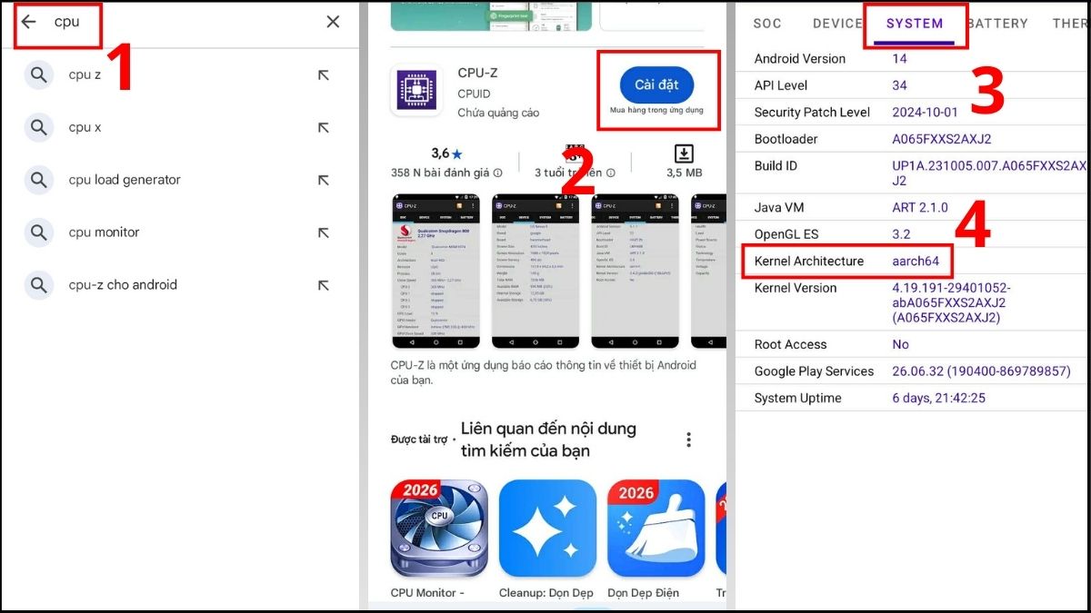 kiểm tra thiết bị có phải ARM64 trên android
