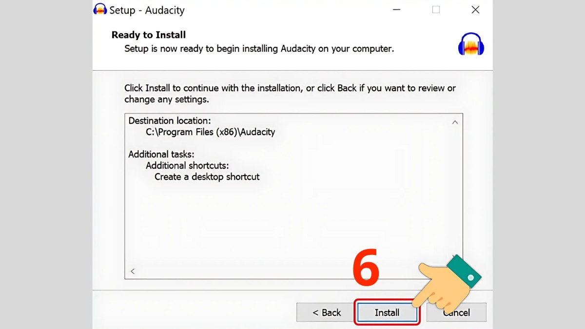 cách ải và cài đặt Audacity là gì - bước 2 tiếp theo