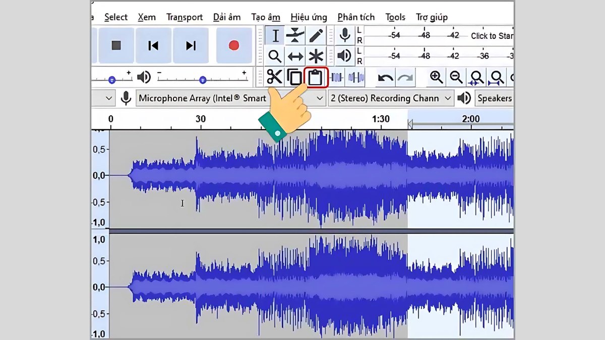 cách ghép nhạc của Audacity là gì - bước 4+