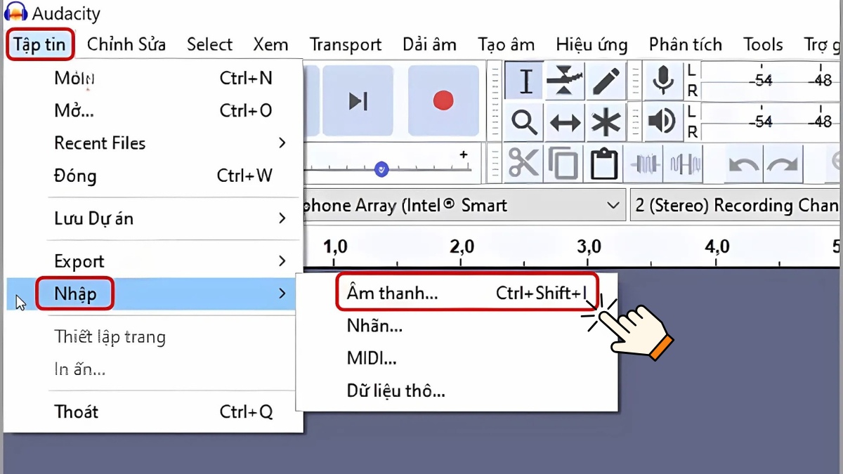 Hướng dẫn tách beat nhạc - bước 1