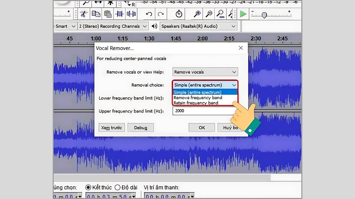 Hướng dẫn tách beat nhạc - bước 3