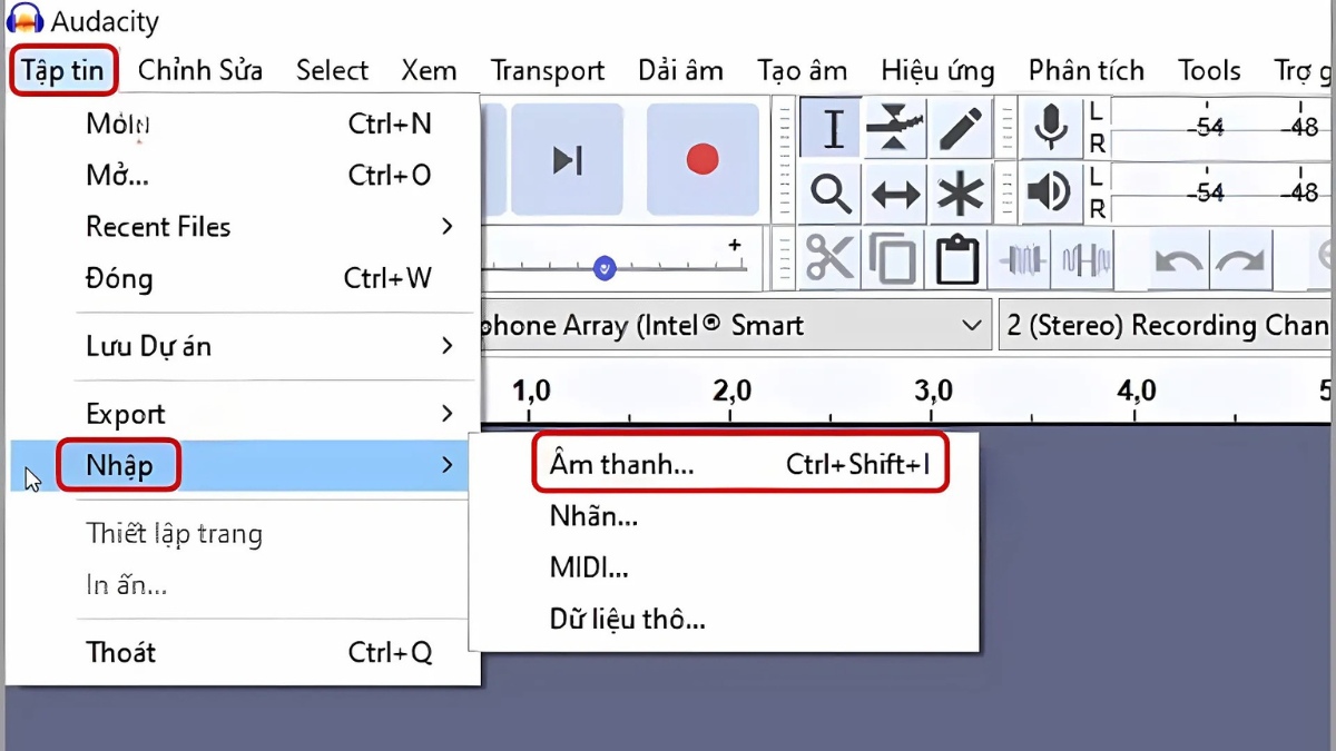 Hướng dẫn lọc tạp âm - bước 1