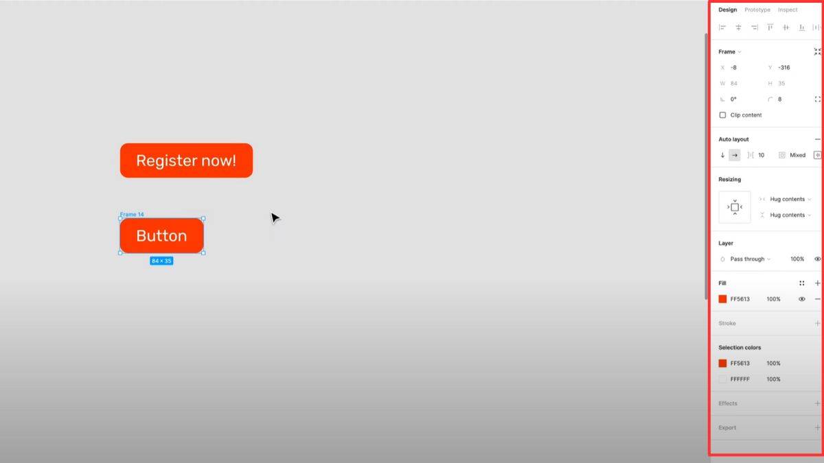 Cách tạo Auto Layout Figma - bước 3