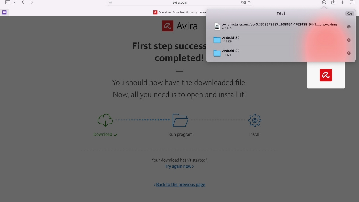 Hướng dẫn tải và cài đặt Avira Antivirus - bước 3