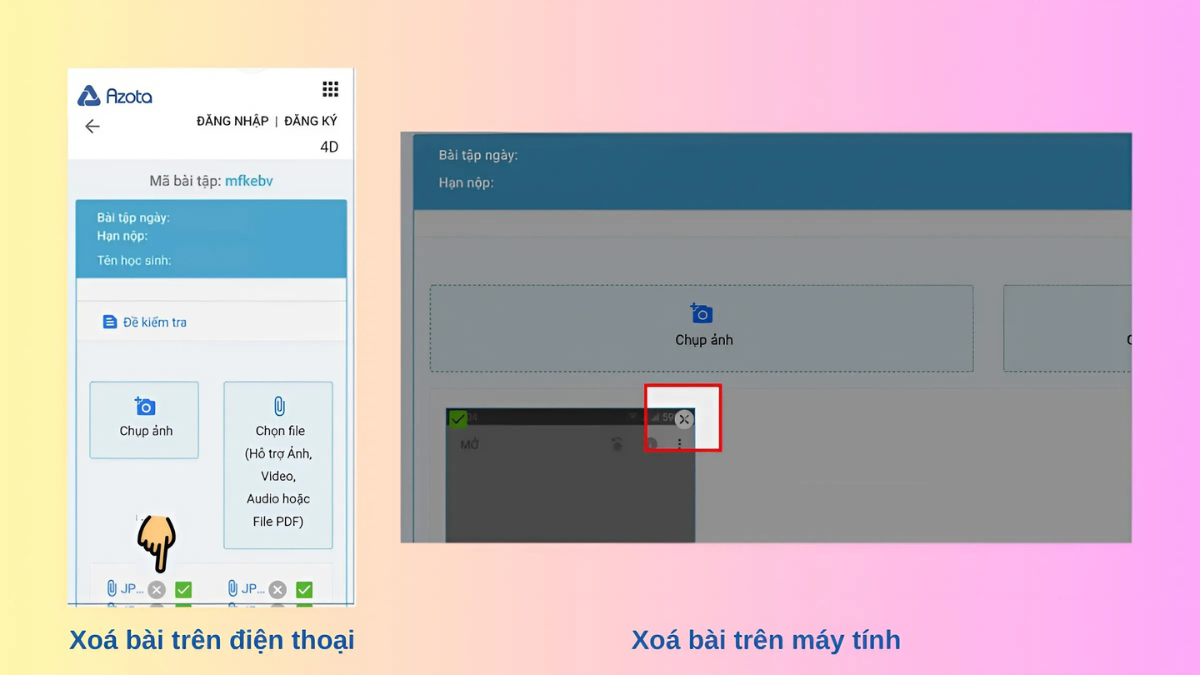 Làm thế nào để sửa bài đã nộp trên Azota?